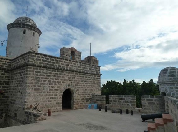 Vista exterior del castillo de Jagua 