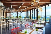 Restaurant with sea views in the hotel