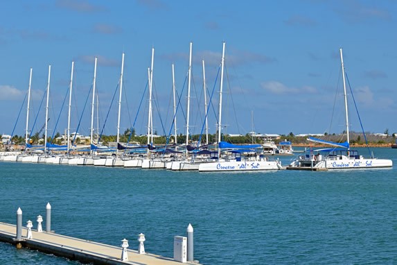 Catamarans in the Varadero marina