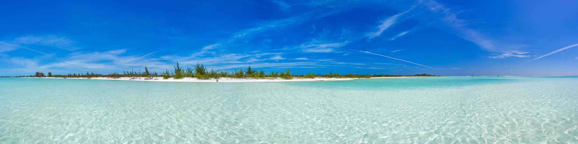 Vista de Playa Paraiso en Cayo Largo