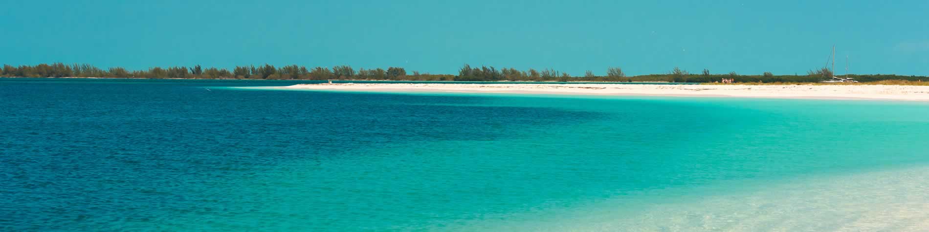 Vista del Playa Paradiso en Cayo Largo