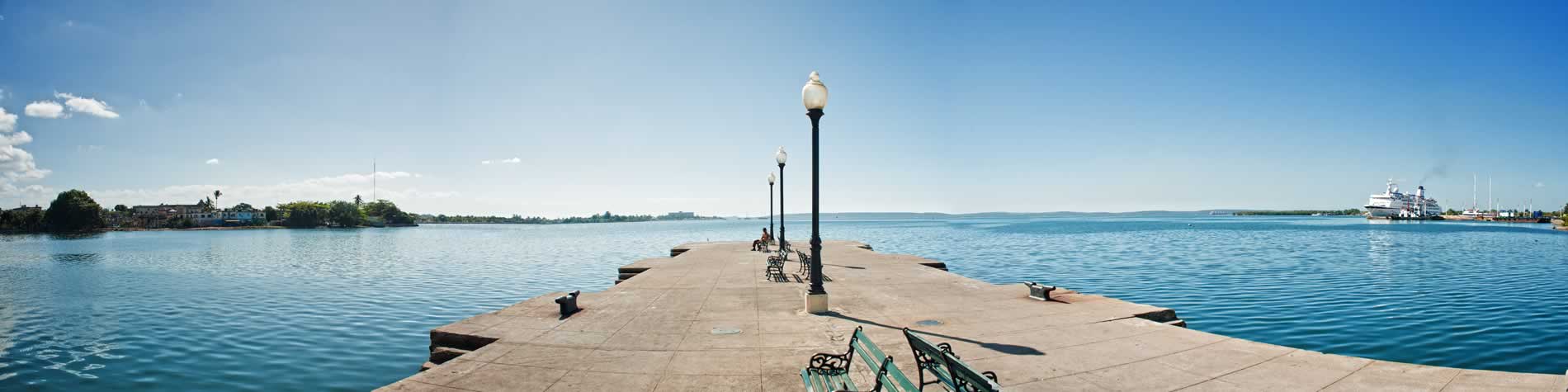 Ship dock in Cienfuegos bay