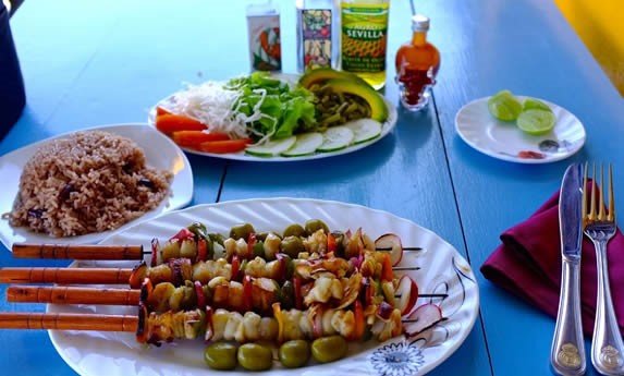 table served with delicious restaurant food