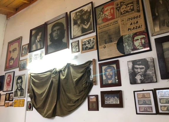 Decoración en el interior del café