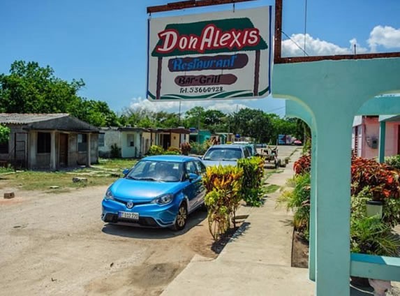 Entrance to Don Alexis restaurant