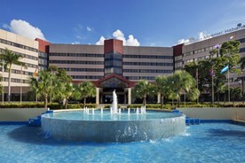 Fountain at the hotel entrance