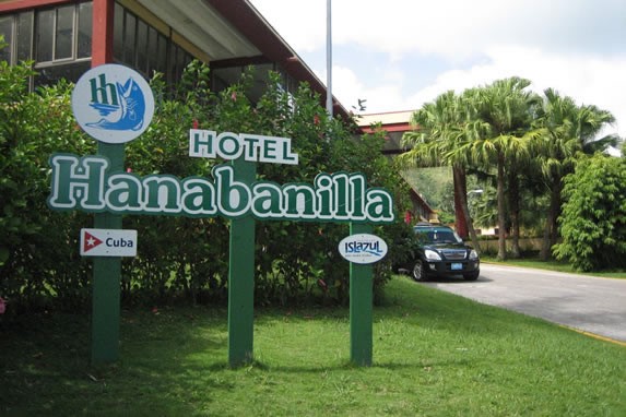 hotel entrance sign