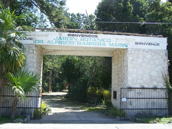 Entrance to the Botanical Garden Dr Alfredo Barrer