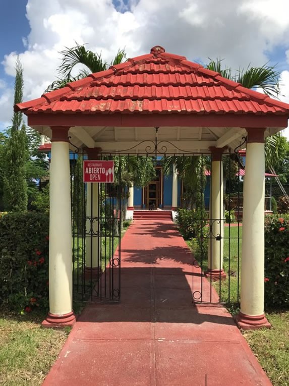 Entrance to the Casona Miralles restaurant