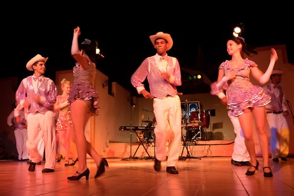 dancers on stage dancing