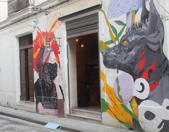 Facade of the Jíbaro restaurant