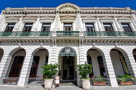 Main entrance of the hotel