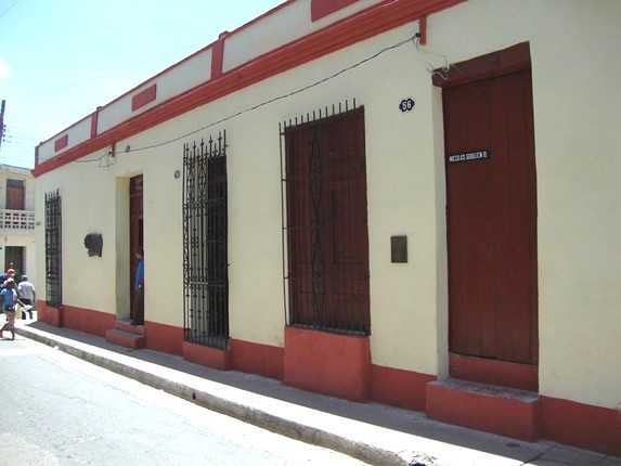 Fachada de la casa natal de Nicolas Guillen