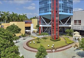building facade surrounded by greenery