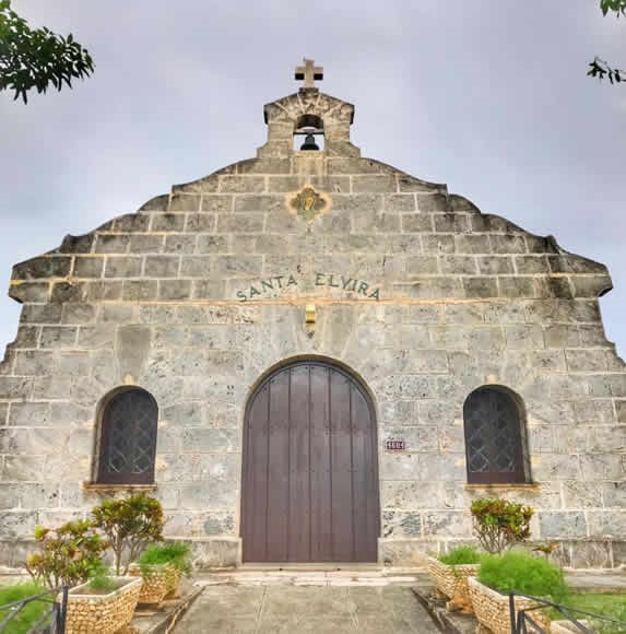 Facade of the Santa Elvira church