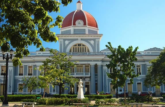 old building facade with red dome
