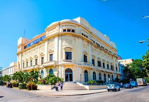 Facade of the Amadeo Roldan theater