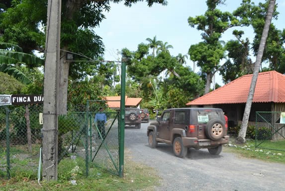 Entrada de la Finca Duaba, Baracoa