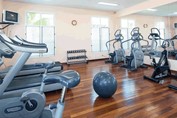 Treadmill in the hotel gym