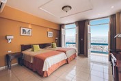 room with balcony with antique furniture