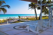 View of the hotel beach