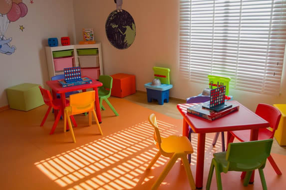 Daycare for children in the hotel