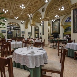 Elegant hotel buffet restaurant