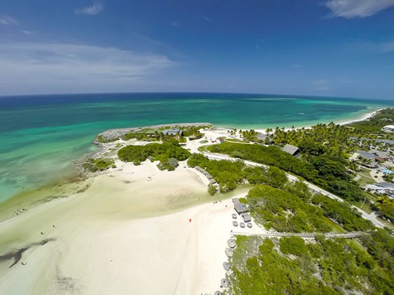 Aerial view of the Sol Cayo Coco hotel