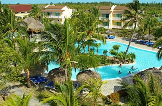 Hotel Sol Cayo Largo aerial pool view