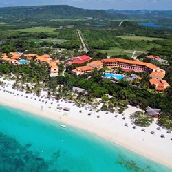 Aerial view of the hotel