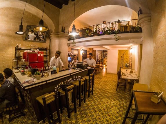 View of the interior of the restaurant