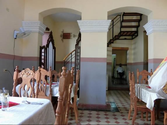 View of the interior of the restaurant