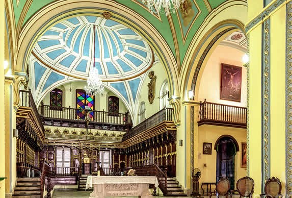 View of the interior of the cathedral