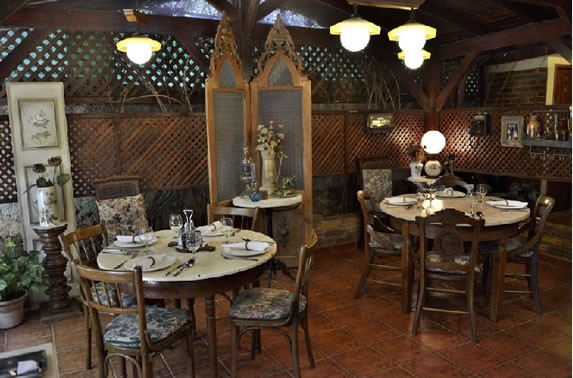View of the interior of the restaurant