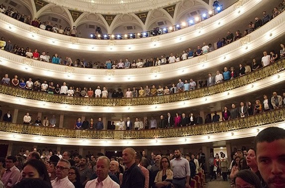 View of the interior of the theater