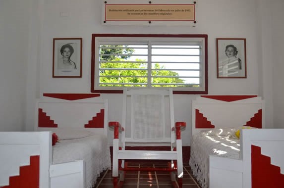 room with antique furniture on display