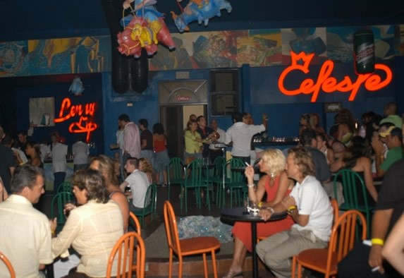 View of the interior of the bar