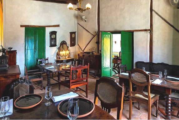 View of the interior of the Bistro restaurant
