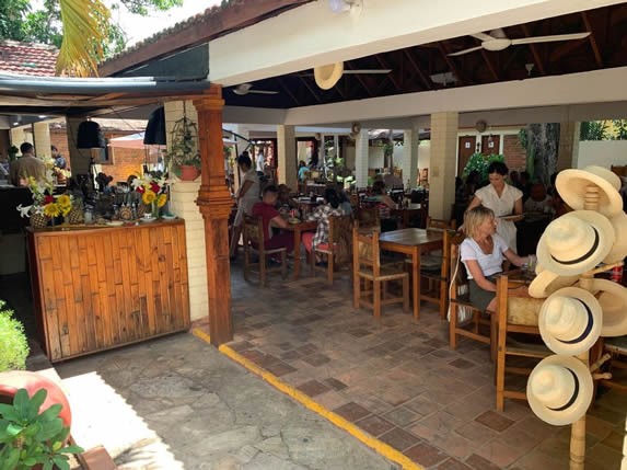 View of the interior of the restaurant