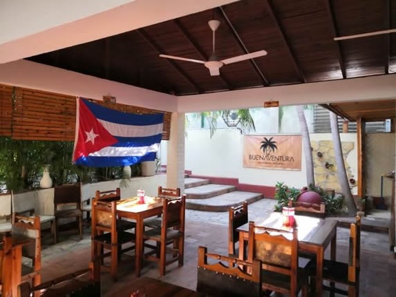 Interior of Buenaventura restaurant