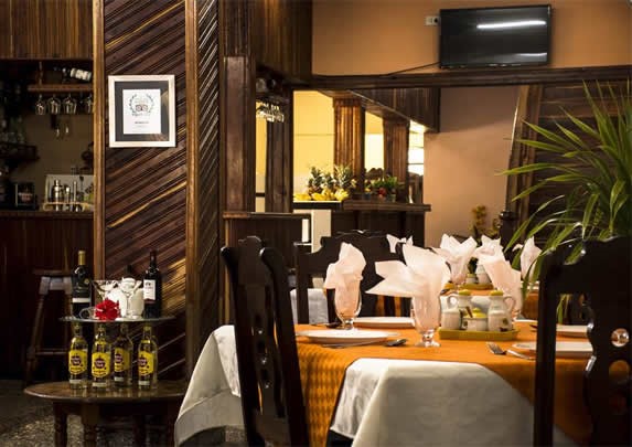 View of the interior of the restaurant