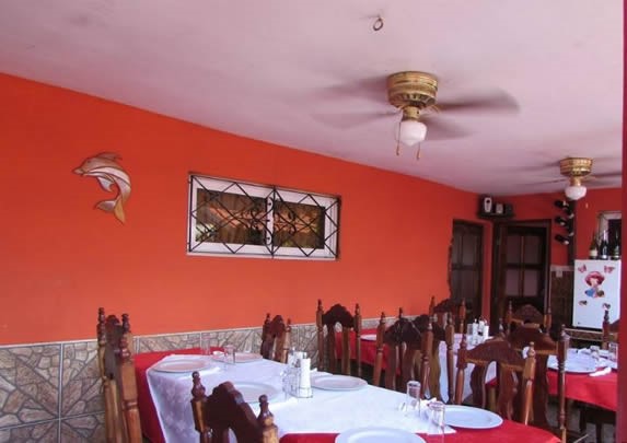 Interior of the restaurant Chuchi the fisherman