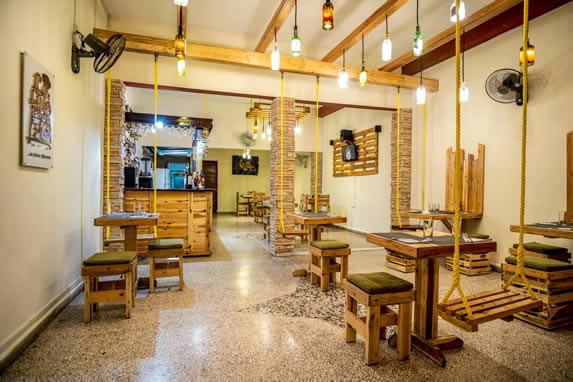View of the interior of the restaurant