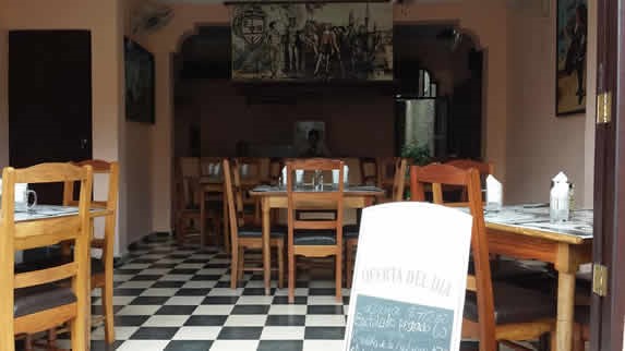 wooden furniture inside the restaurant