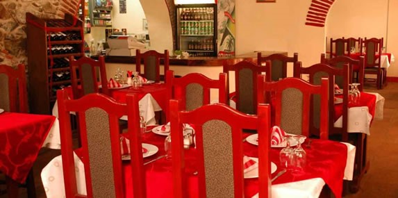 Interior of La Bodeguita restaurant