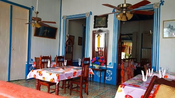 View of the interior of the restaurant