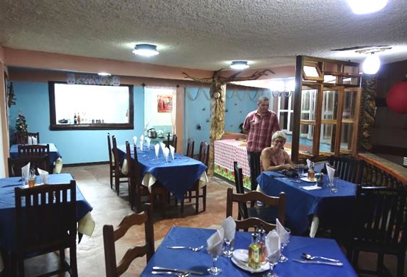 Interior of La Fortaleza restaurant