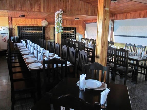 interior with wooden furniture and ceiling