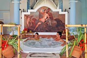 Jacuzzi en el hotel Sol rio de luna y Mares