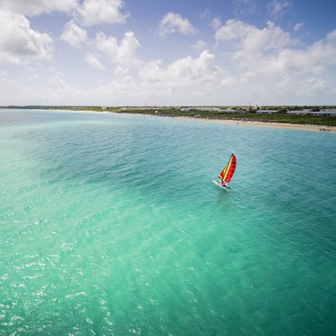 Catamaran in the sea of Cayo Santa Maria